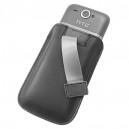 HTC PO S530 HTC WILDFIRE FEKETE KIHÚZHATÓS BŐRTOK, UNIVERZÁLIS, ZACSKÓS