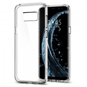 Spigen Ultra Hybrid Samsung Galaxy S8+ hátlaptok Crystal Clear